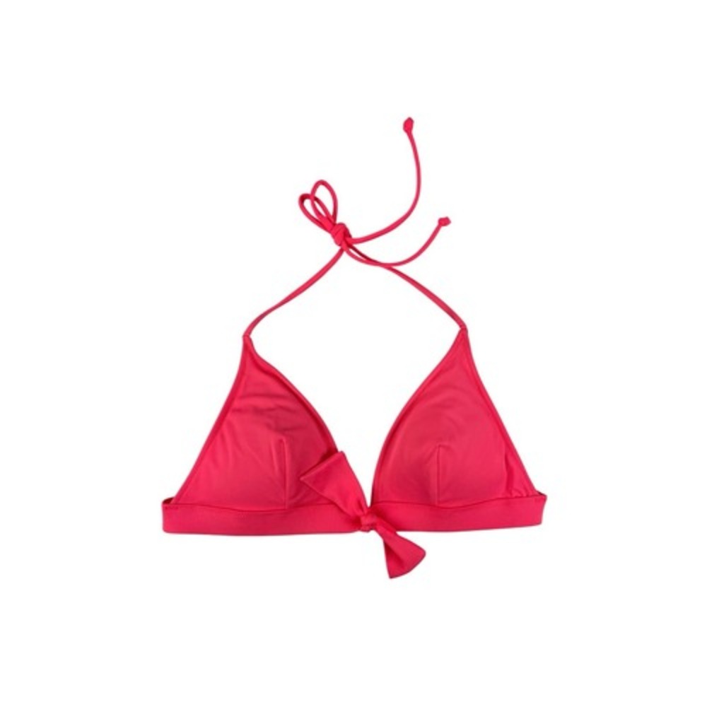 Victoria's Secret Swim Bright Neon Pink Triangle Bikini Top Size Small
